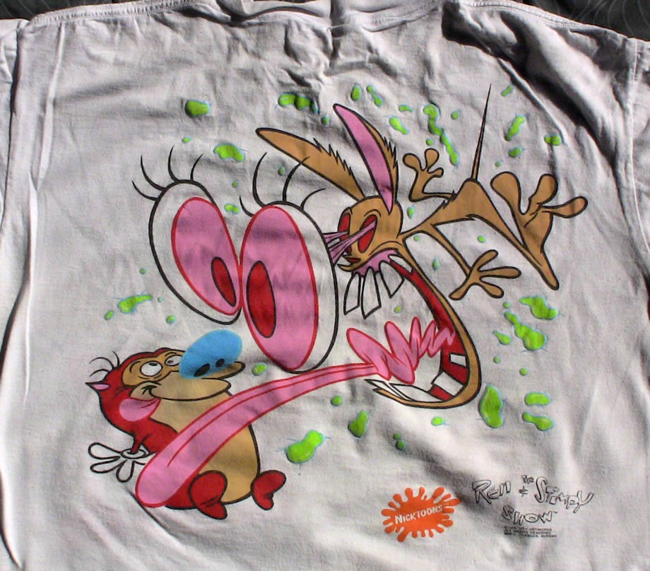 Ren and Stimpy Warhol style back side