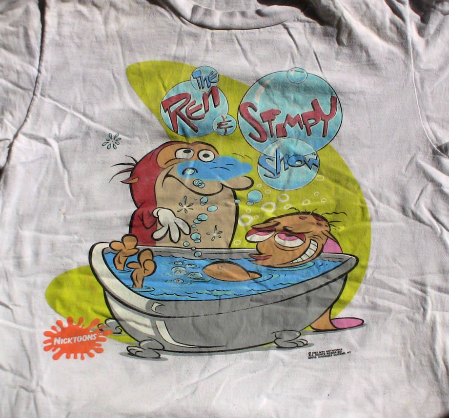 Ren and Stimpy bathtub bubble farts